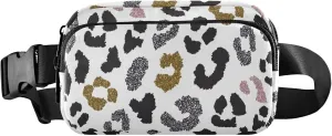 Animal Skin Leopard Women Fanny Packs Waterproof Hip Bag Belt Pouch Cute Cross Body Waist Pack