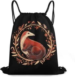 Anteater Print Drawstring Backpack Lightweight String Bag Sports Sackpack Cinch Bags for Gym Travel