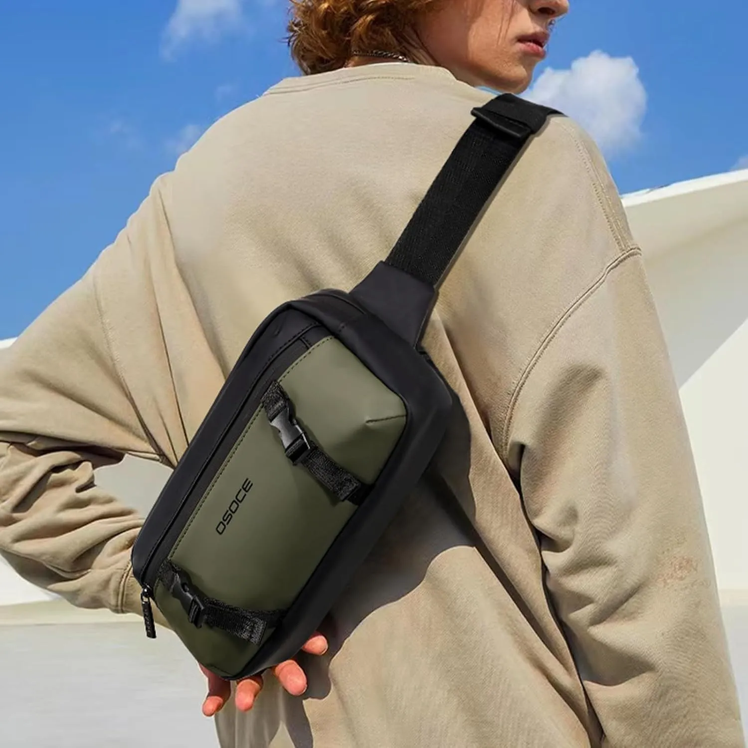 Anti-Theft Crossbody Sling Bags for Men and Women,Water-resistant Fanny Packs for Men, Crossbody Travel Bags for Women