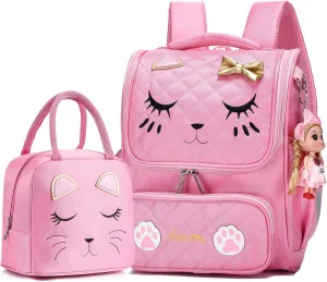 AO ALI VICTORY Girls Backpacks, Waterproof Cute Backpack for Kids Toddler Girl Preschool Bookbags Elementary School Bags
