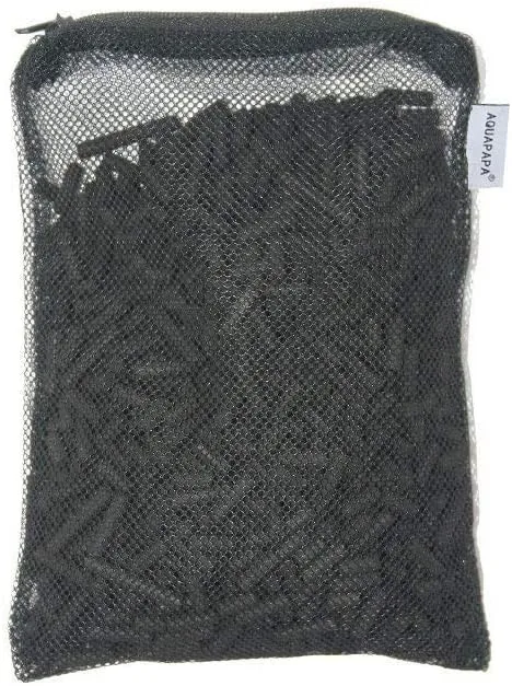 Aquacity™ Activated Charcoal Carbon in Free Mesh Media Bags for Aquarium Fish Pond Tank Canister Filter (20-Pack (20 lbs))