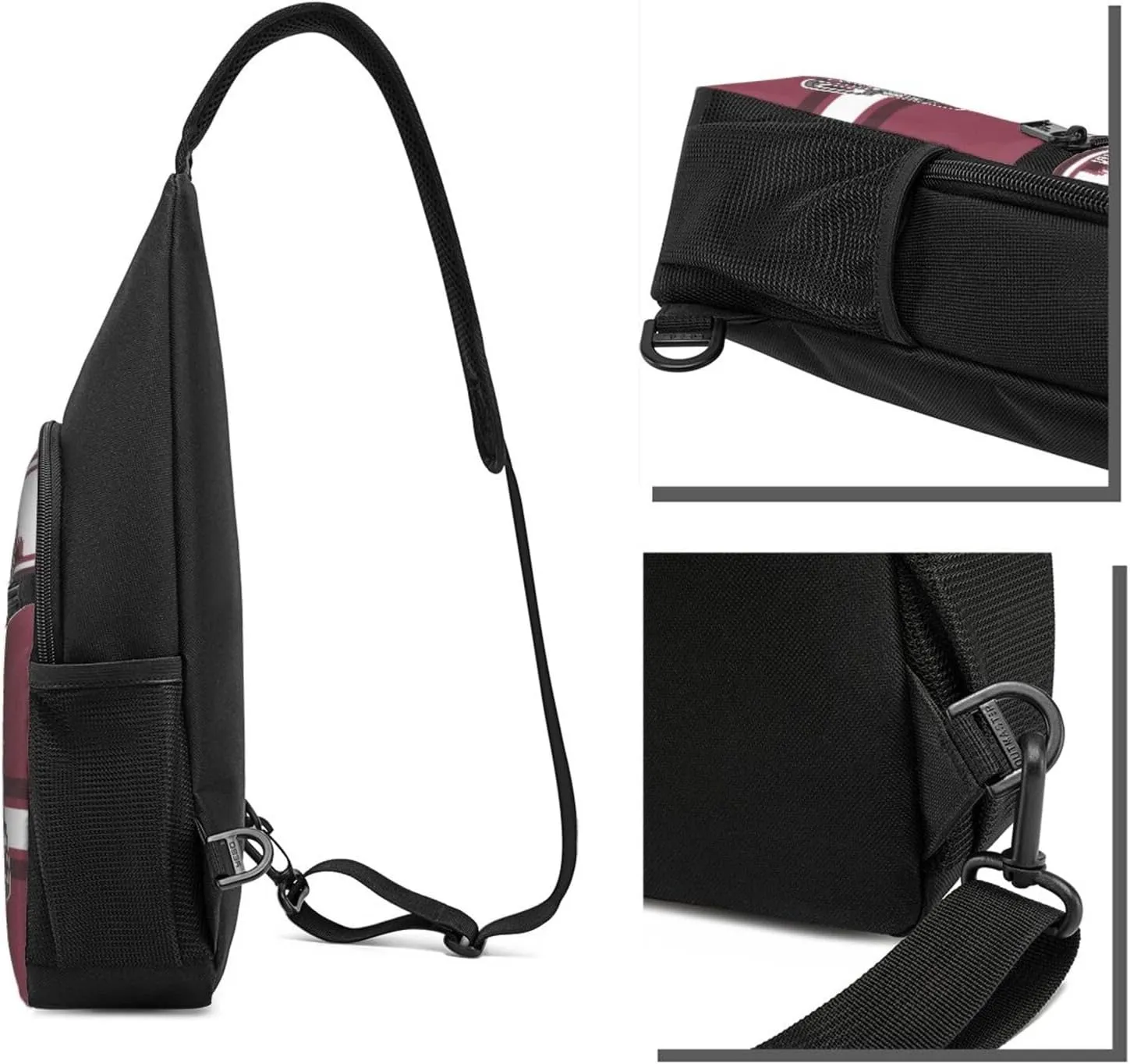 Arizona Sling Bag,Custom Crossbody Sling Backpack With Name And Number,Personalized Cross Chest Bags,Sling Shoulder Backpack Daypack For Men Women Travel Outdoor