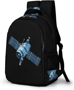 Artificial Satellite Backpack Cute Laptop Backpack Lightweight Travel Bag Casual Daypack for Women Men