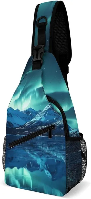 Aurora Lake Sling Backpack Multipurpose Crossbody Shoulder Bags Travel Chest Bag Hiking Daypack
