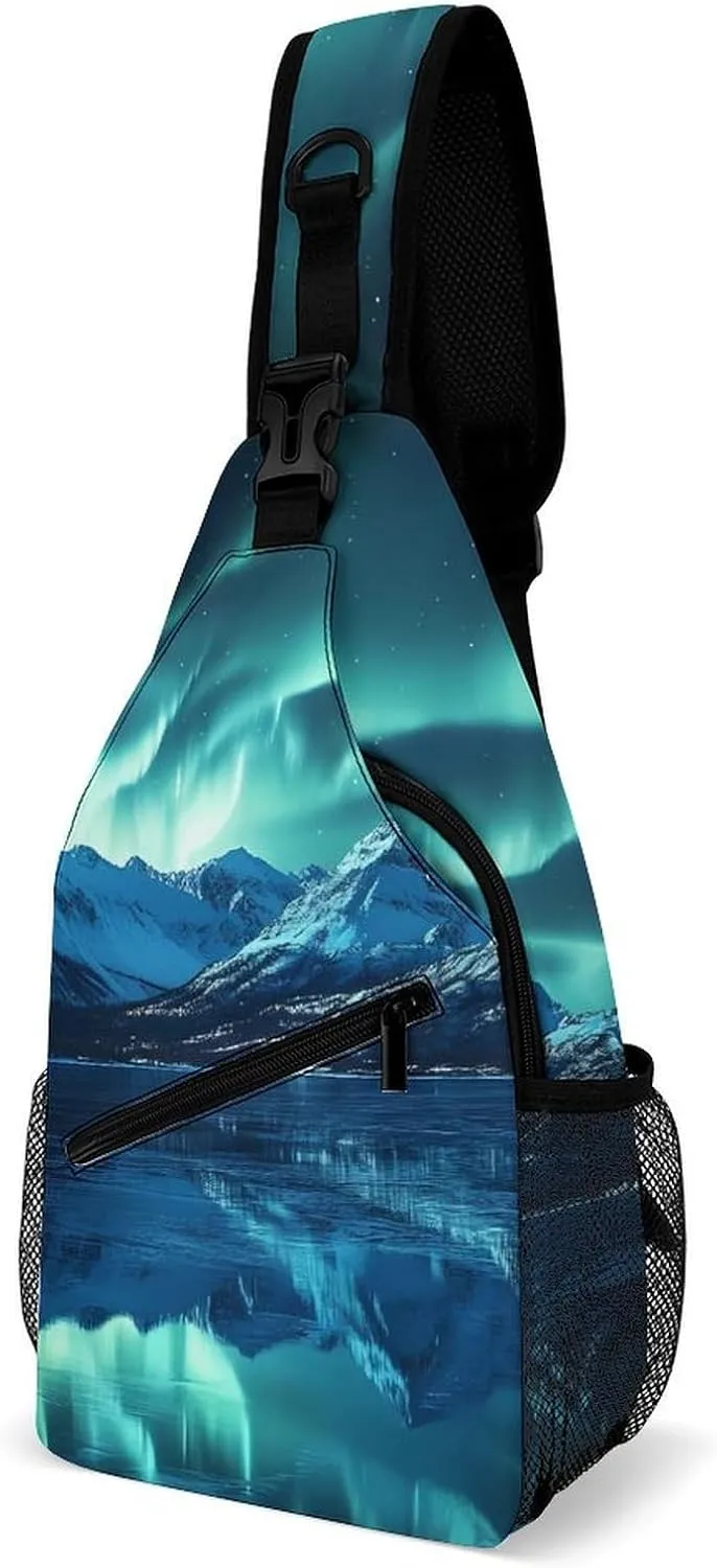 Aurora Lake Sling Backpack Multipurpose Crossbody Shoulder Bags Travel Chest Bag Hiking Daypack
