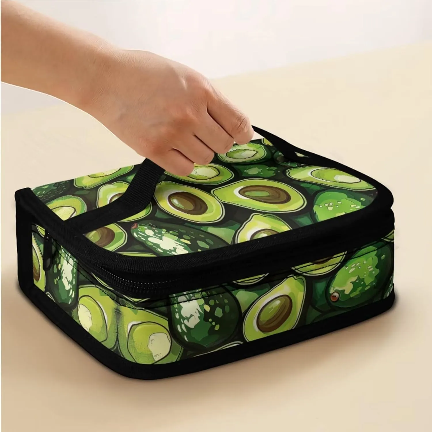 Avocado Boys Backpack and Lunch Box Set with Shoulder Strap Teen Girls School Backpack School Bag for Kids Made From Easy-To-Clean Polyester and Built With Laptop Padded