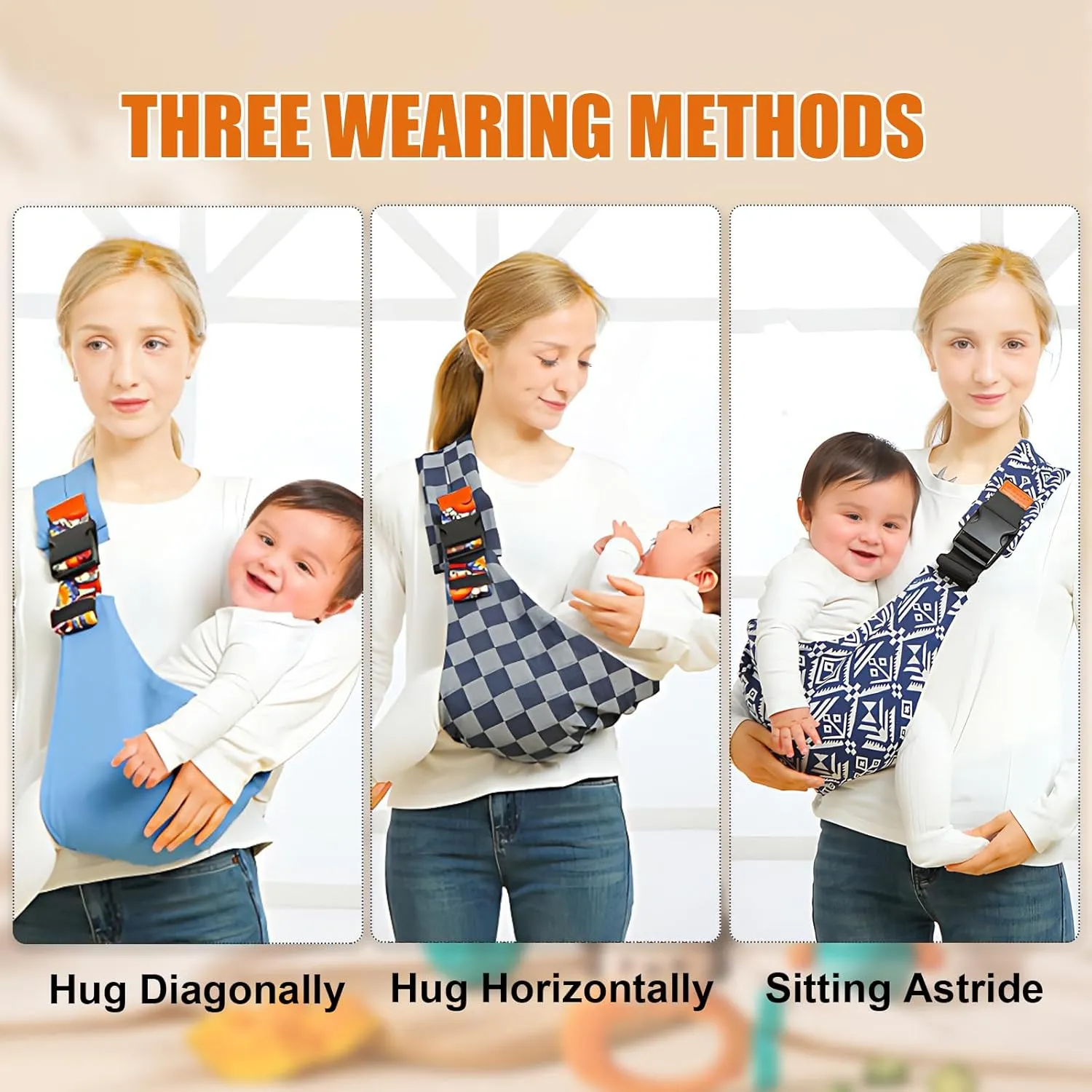 Baby Sling Carrier,Toddler Carrier, 2025 New Baby Sling,Portable and Lightweight Sling,Non-Slip Hip Seat Carrying 10-30lbs(Leaf)