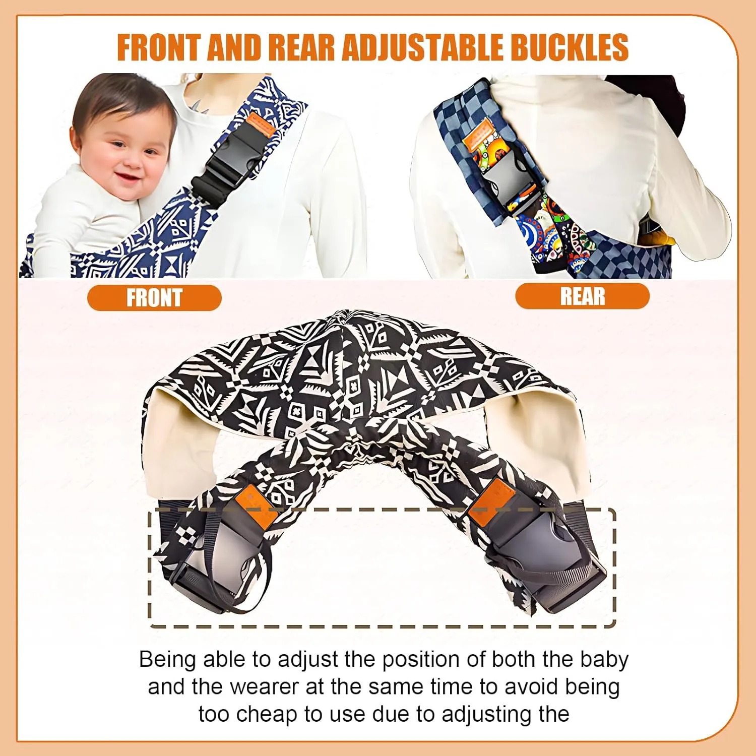 Baby Sling Carrier,Toddler Carrier, 2025 New Baby Sling,Portable and Lightweight Sling,Non-Slip Hip Seat Carrying 10-30lbs(Leaf)