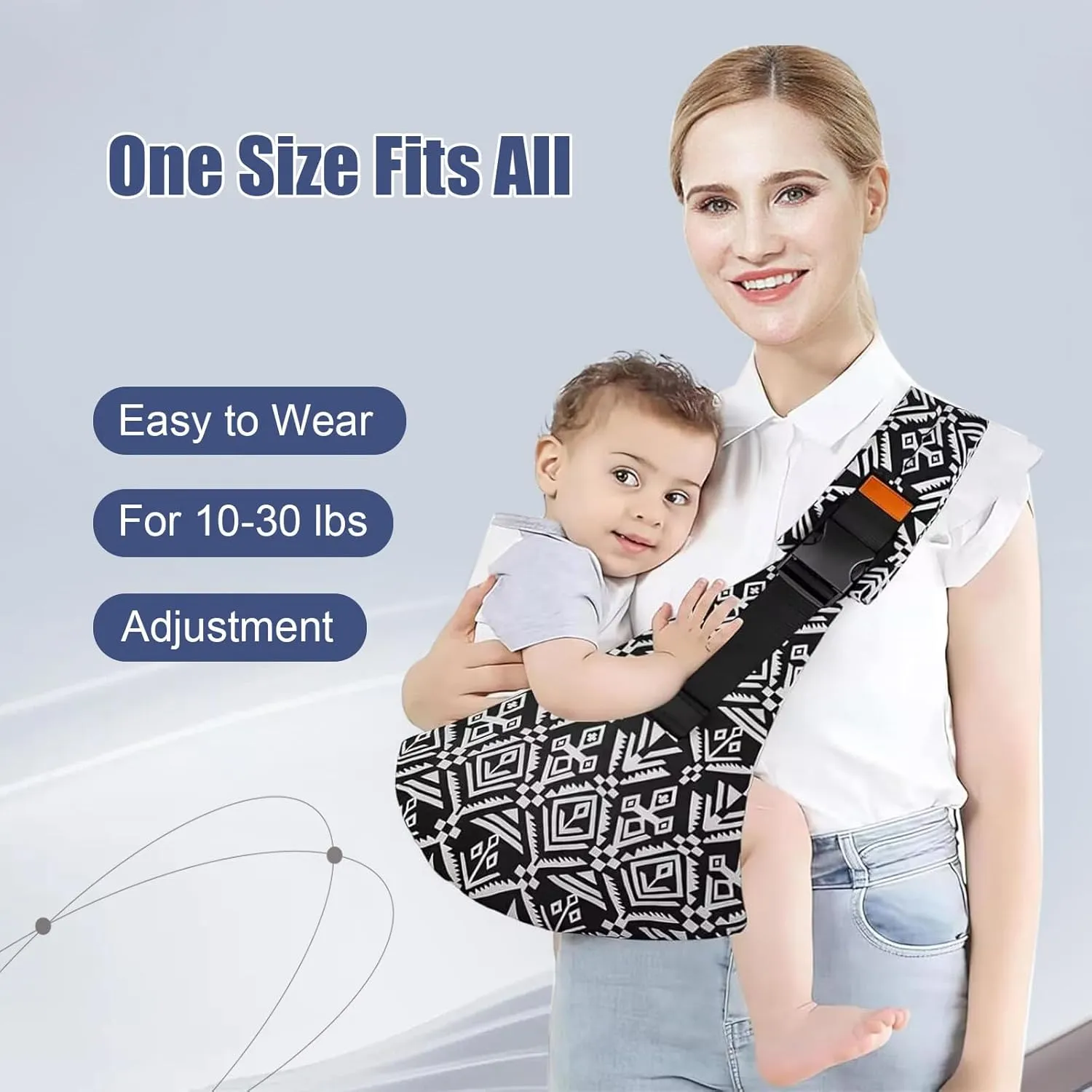 Baby Sling,Baby Sling Carrier,Toddler Carrier,Carrier for 10-30lbs,Lightweight and Non-Slip Hip Seat(Green)