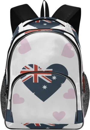 Backpacks 22L Three Layer Arc Book Bag Lightweight for Travel Camping Hiking Rucksack Daypack Kids & Adults Flag
