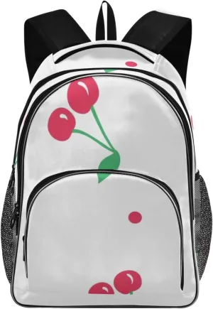 Backpacks 22L Three Layer Arc Book Bag Lightweight for Travel Camping Hiking Rucksack Daypack Kids & Adults Red Cherries