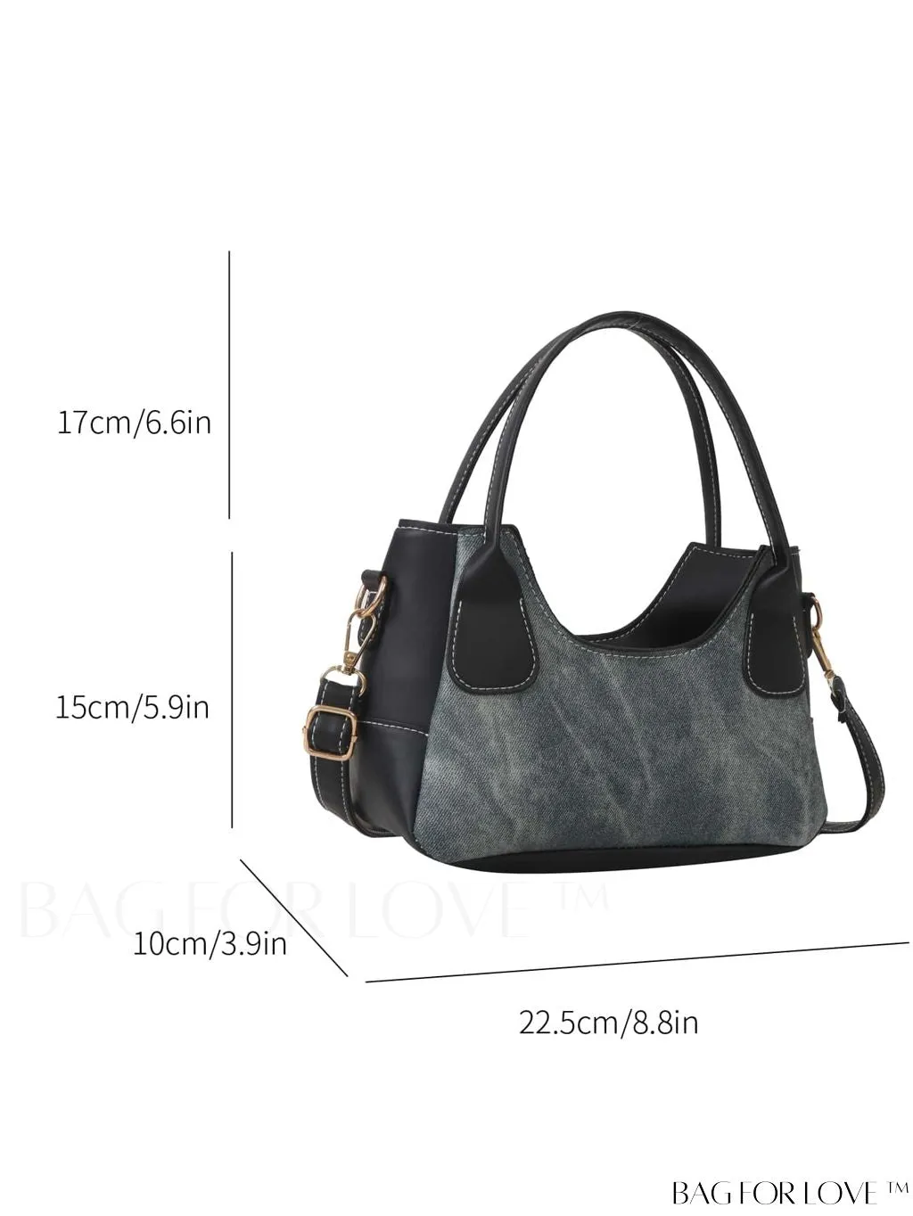 BagForLove - Stylish Minimalist Patchwork Tote Bag for Women - Fashionably Casual