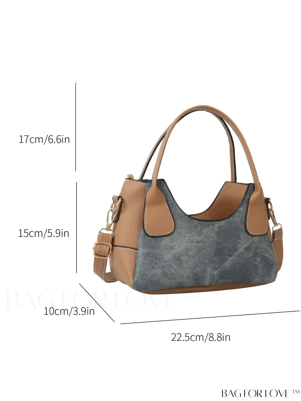 BagForLove - Stylish Minimalist Patchwork Tote Bag for Women - Fashionably Casual