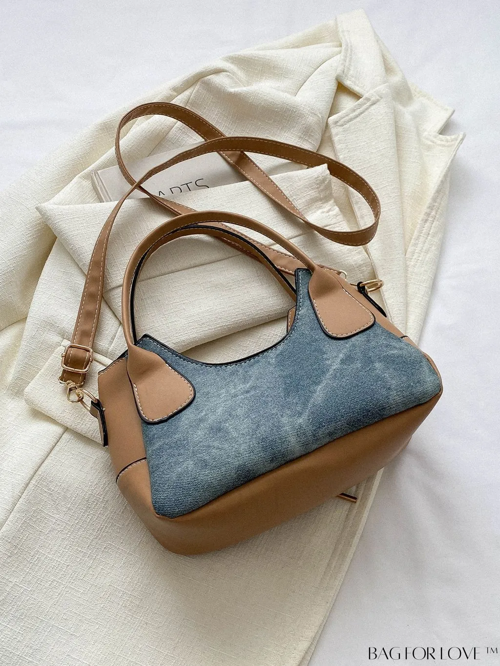 BagForLove - Stylish Minimalist Patchwork Tote Bag for Women - Fashionably Casual