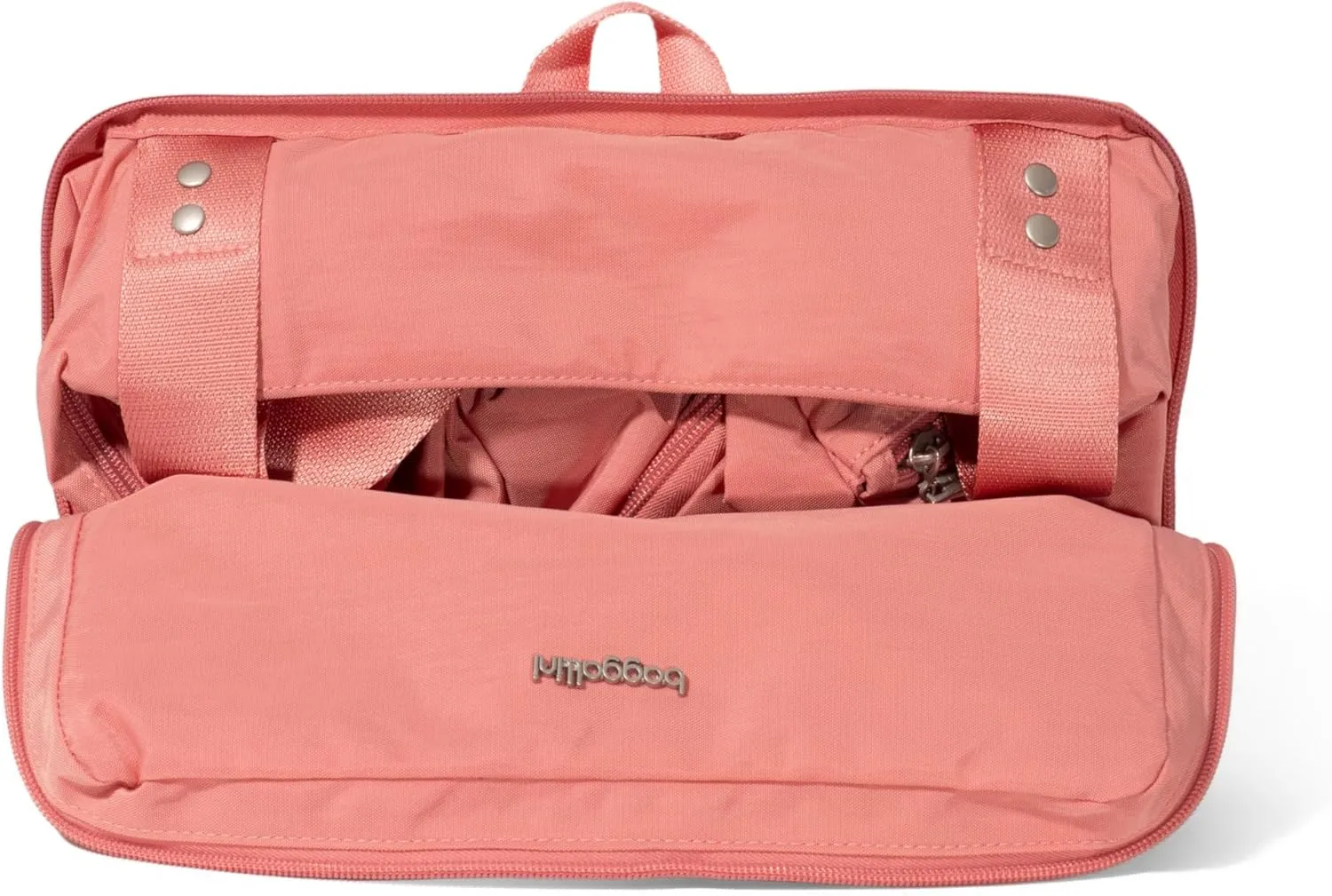 Baggallini Carryall Expandable Lightweight Travel Tote 22" Packable Folding Compact Nylon Washable Weekender w/Luggage Sleeve