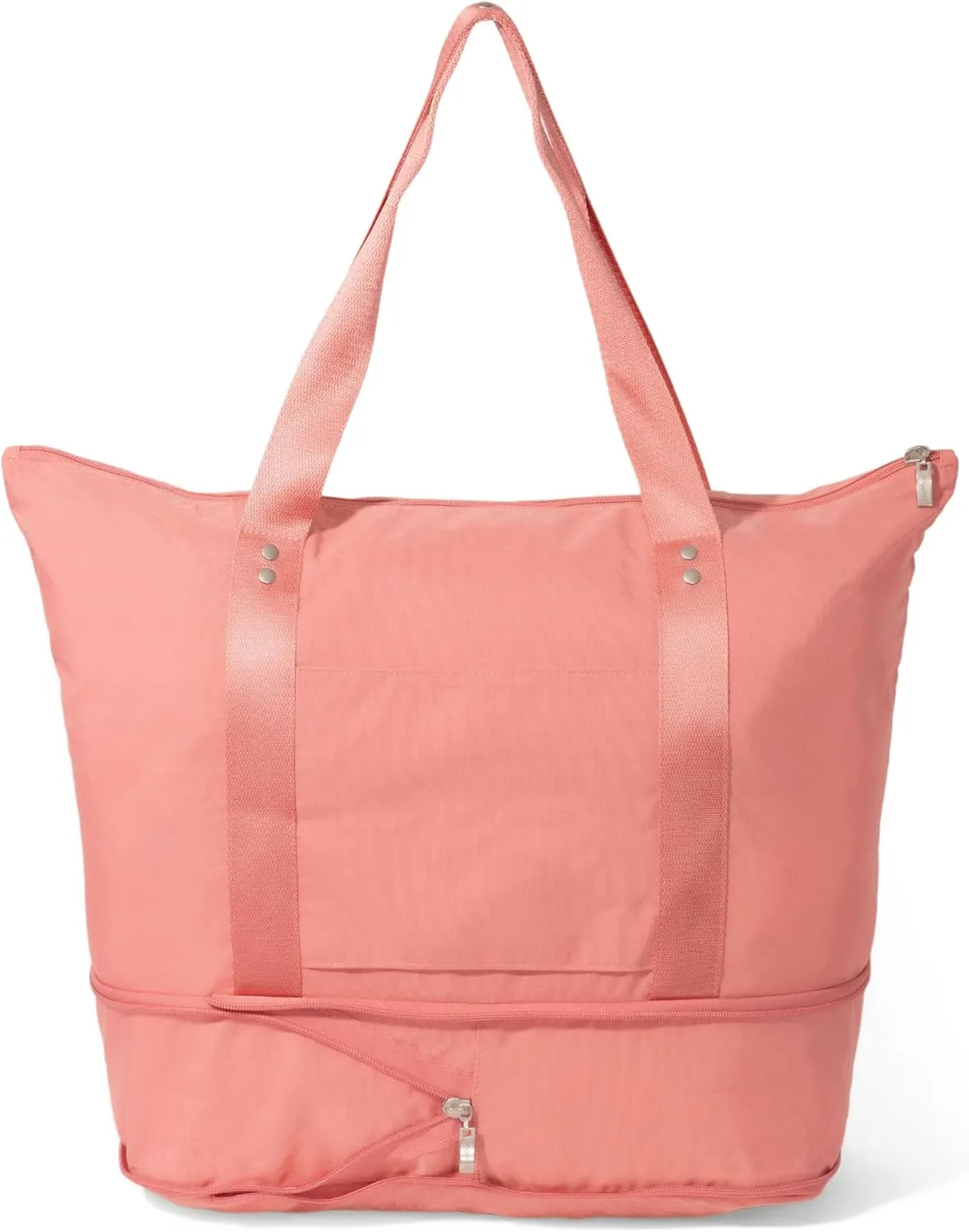 Baggallini Carryall Expandable Lightweight Travel Tote 22" Packable Folding Compact Nylon Washable Weekender w/Luggage Sleeve