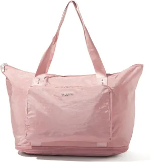 Baggallini Carryall Expandable Lightweight Travel Tote 22" Packable Folding Compact Nylon Washable Weekender w/Luggage Sleeve