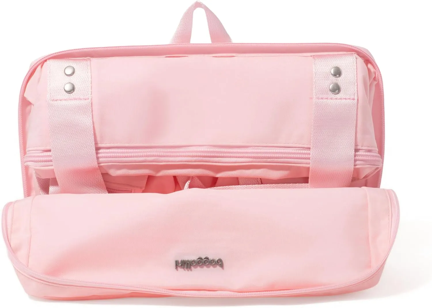 Baggallini Carryall Expandable Lightweight Travel Tote 22" Packable Folding Compact Nylon Washable Weekender w/Luggage Sleeve