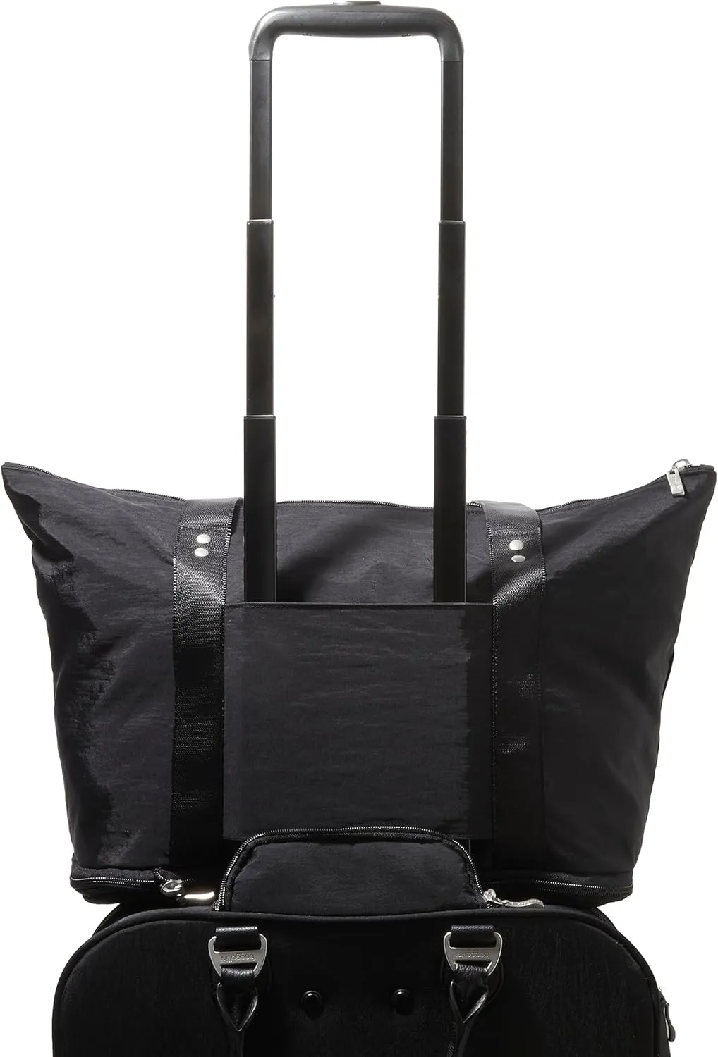 Baggallini Carryall Expandable Lightweight Travel Tote 22" Packable Folding Compact Nylon Washable Weekender w/Luggage Sleeve