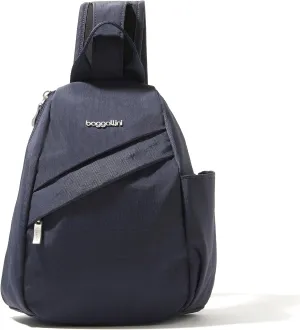 Baggallini Medium Sling Backpack - Lightweight Sling Bag with Convertible Adjustable Shoulder Strap