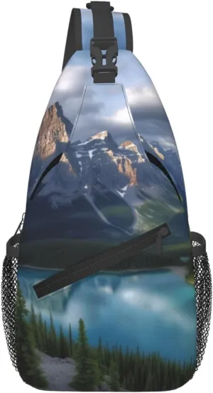 Banff National Park Sling Backpack Cross Chest Bag Travel Crossbody Bags for Men Women Fashion Daypack