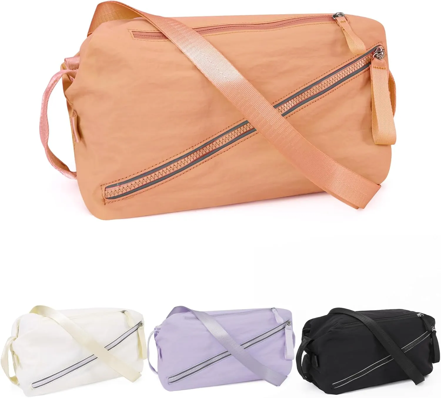 BAPHITY Small Gym Bag for Women Men,Cute Lightweight Duffle Crossbody Weekender Bags,Mini Waterproof Sport Sling Workout 3 in 1 Bags,Suitable for Gym Work Swimming Yoga Fitness Travel - pink (8L)