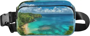 Beautiful Island Women Fanny Packs Funky Belt Bag Hip Pack Waterproof Waist Purse for Women