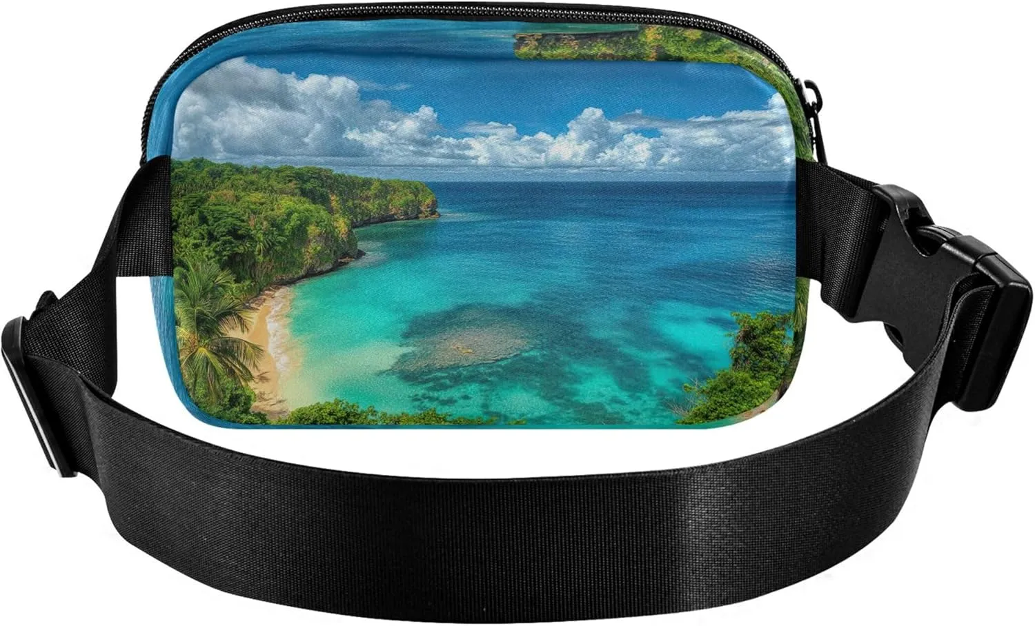 Beautiful Island Women Fanny Packs Funky Belt Bag Hip Pack Waterproof Waist Purse for Women