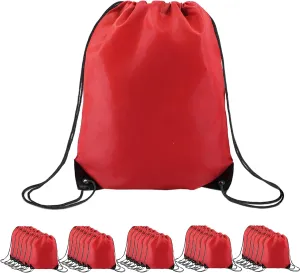 BeeGreen Drawstring Backpack Bags 20,30,50 Packs Reflective String Bags for Gym Sport Trip Cinch Sack DIY for Women Men