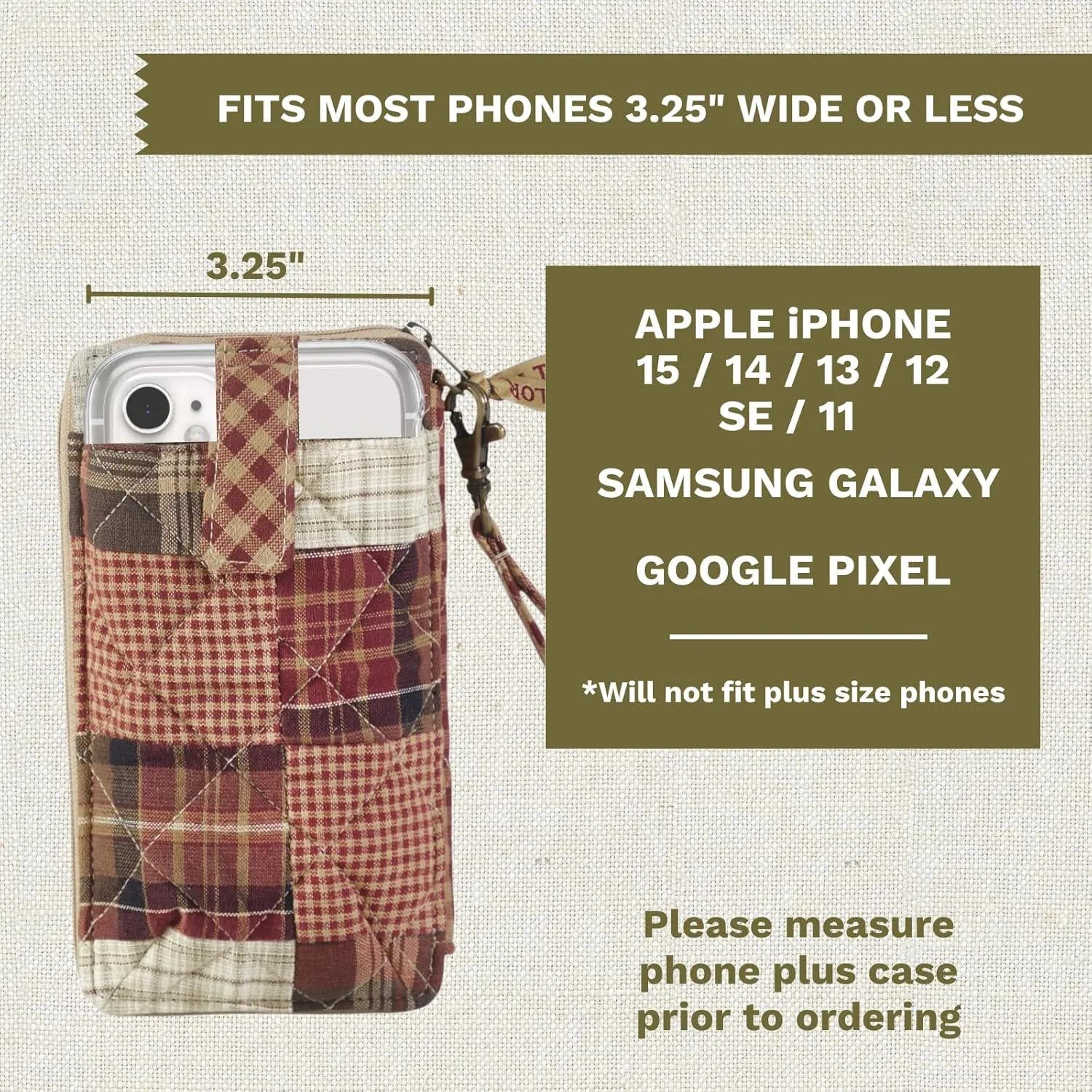 Bella Taylor Cell Phone Wristlet Wallet for Women with Smartphone Pocket and RFID Protection