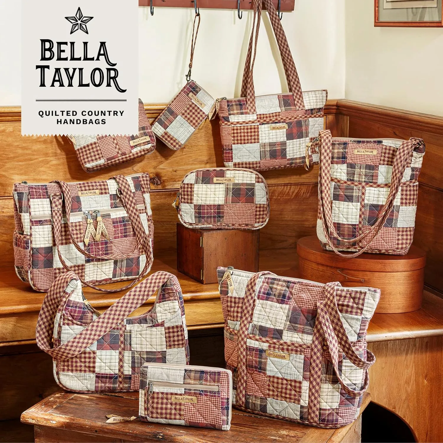 Bella Taylor Everyday Tote | Lightweight Quilted Fabric Handbags for Women