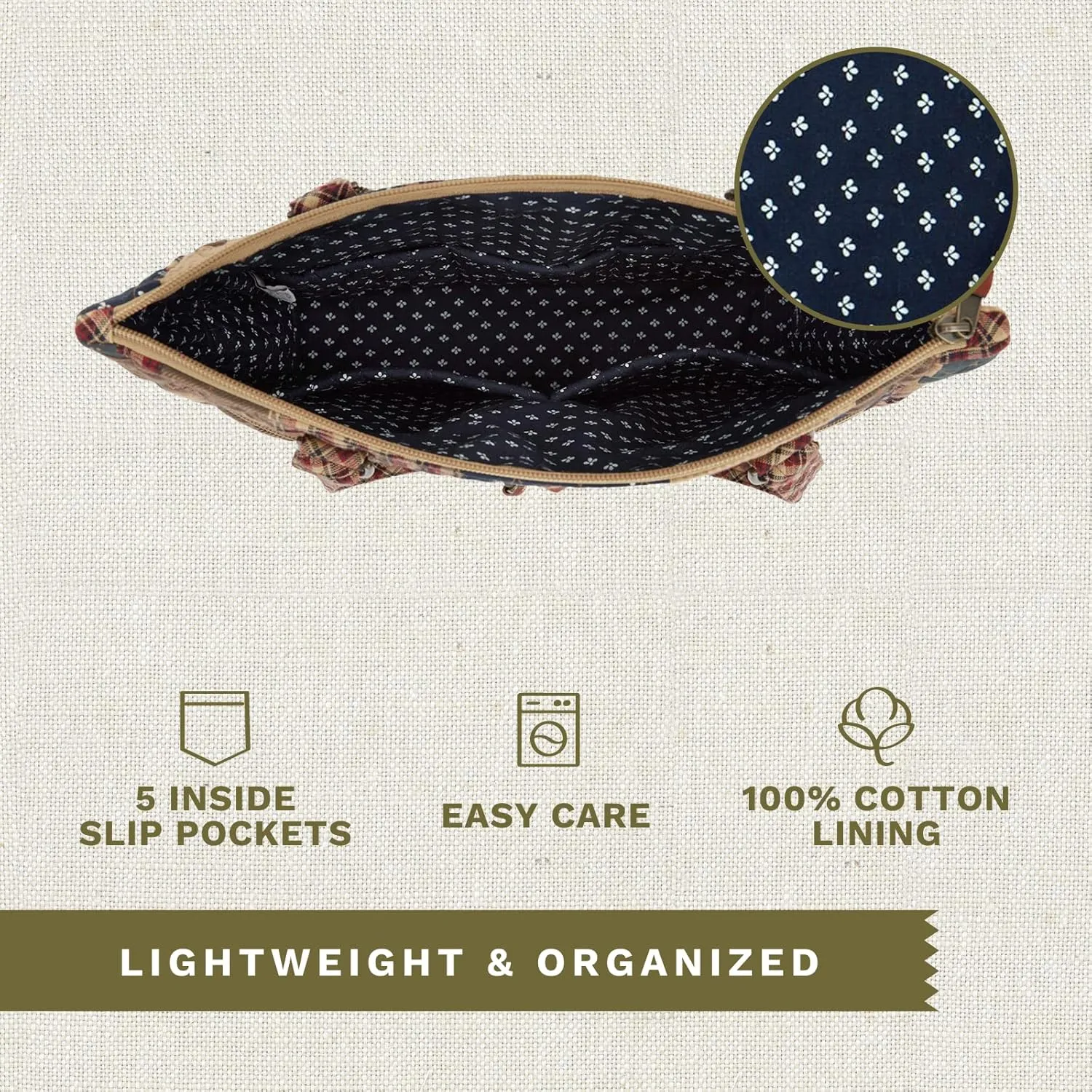 Bella Taylor Everyday Tote | Lightweight Quilted Fabric Handbags for Women