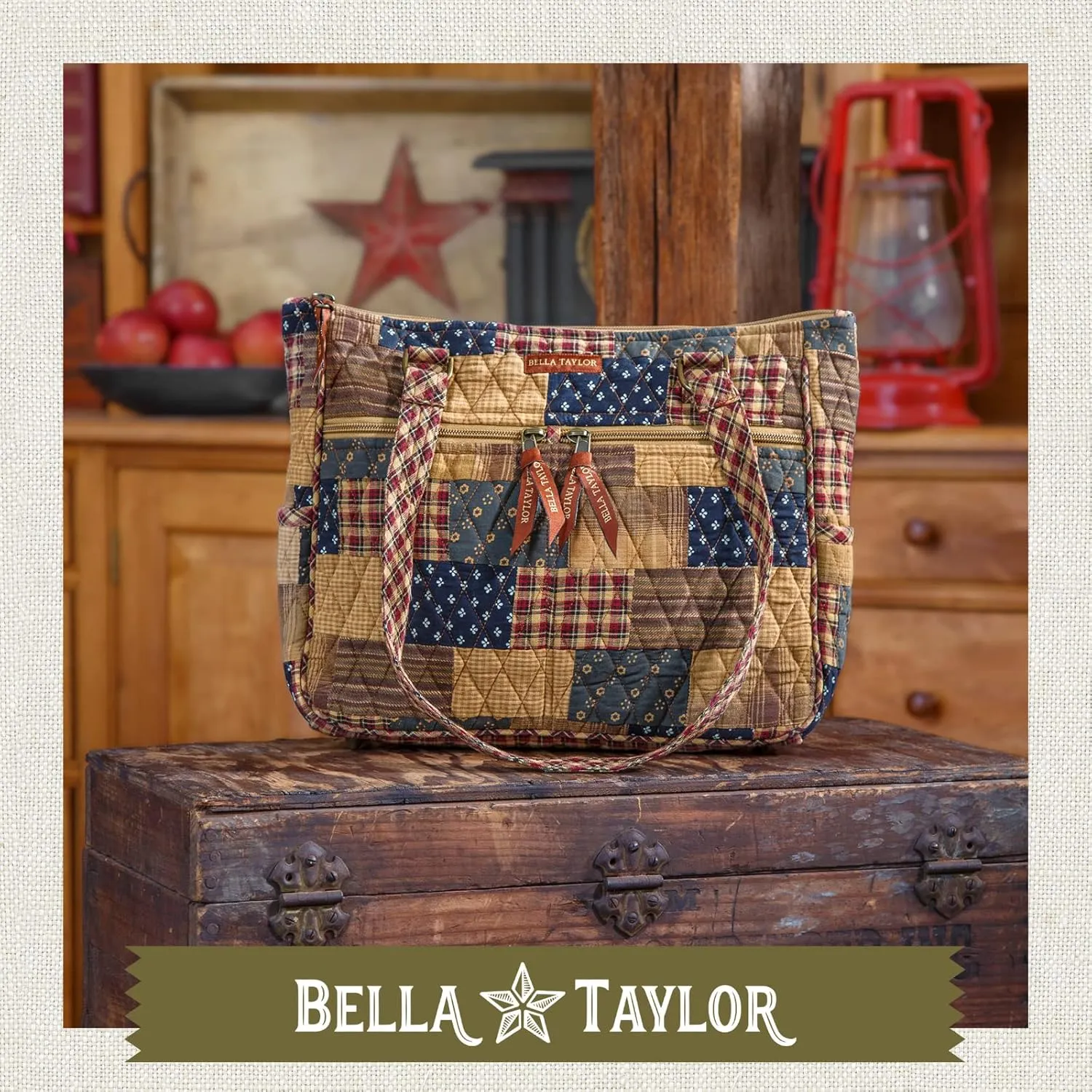 Bella Taylor Everyday Tote | Lightweight Quilted Fabric Handbags for Women