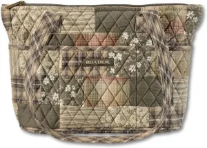 Bella Taylor Small Tote | Lightweight Quilted Fabric Purses for Women