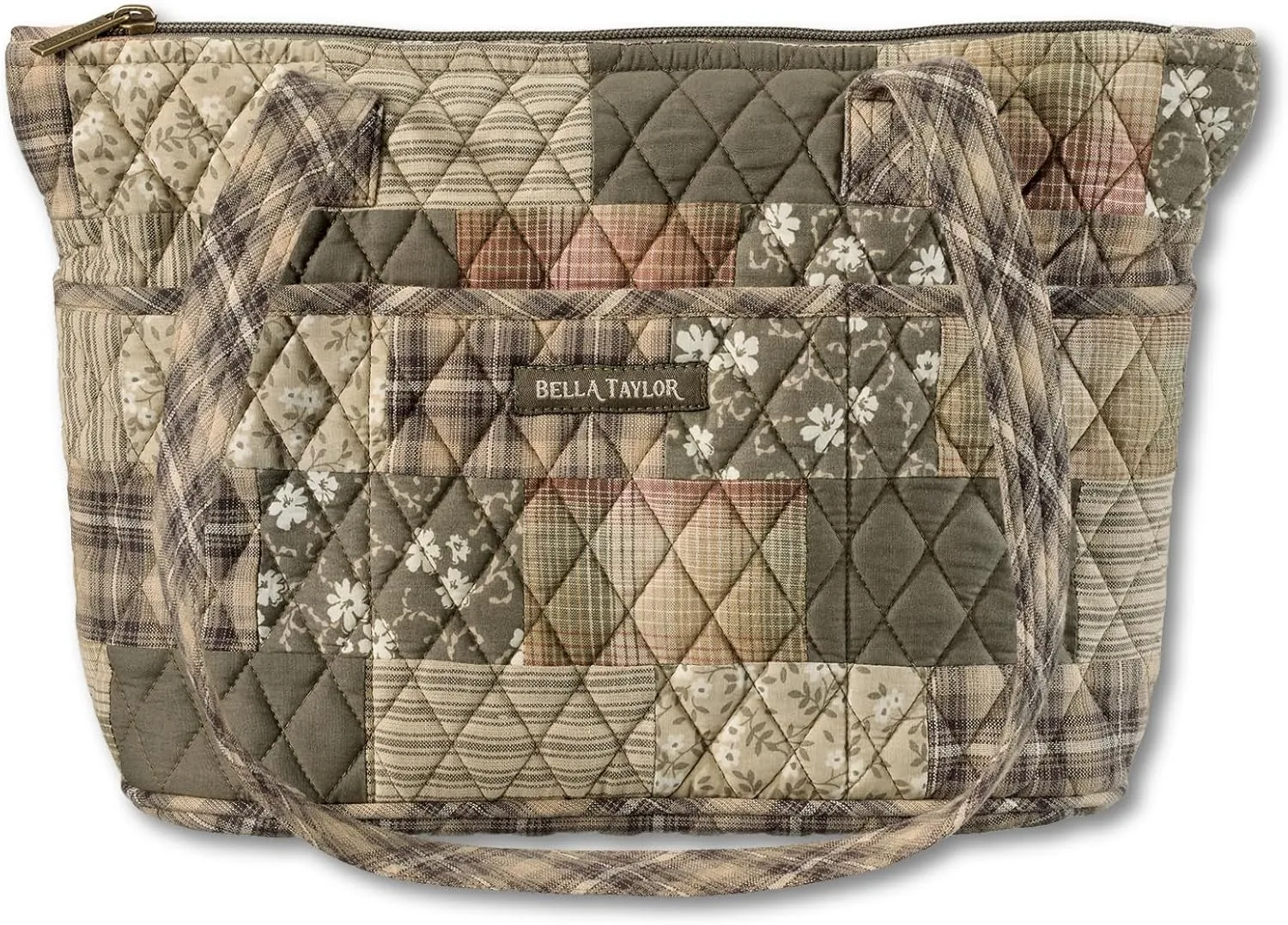 Bella Taylor Small Tote | Lightweight Quilted Fabric Purses for Women