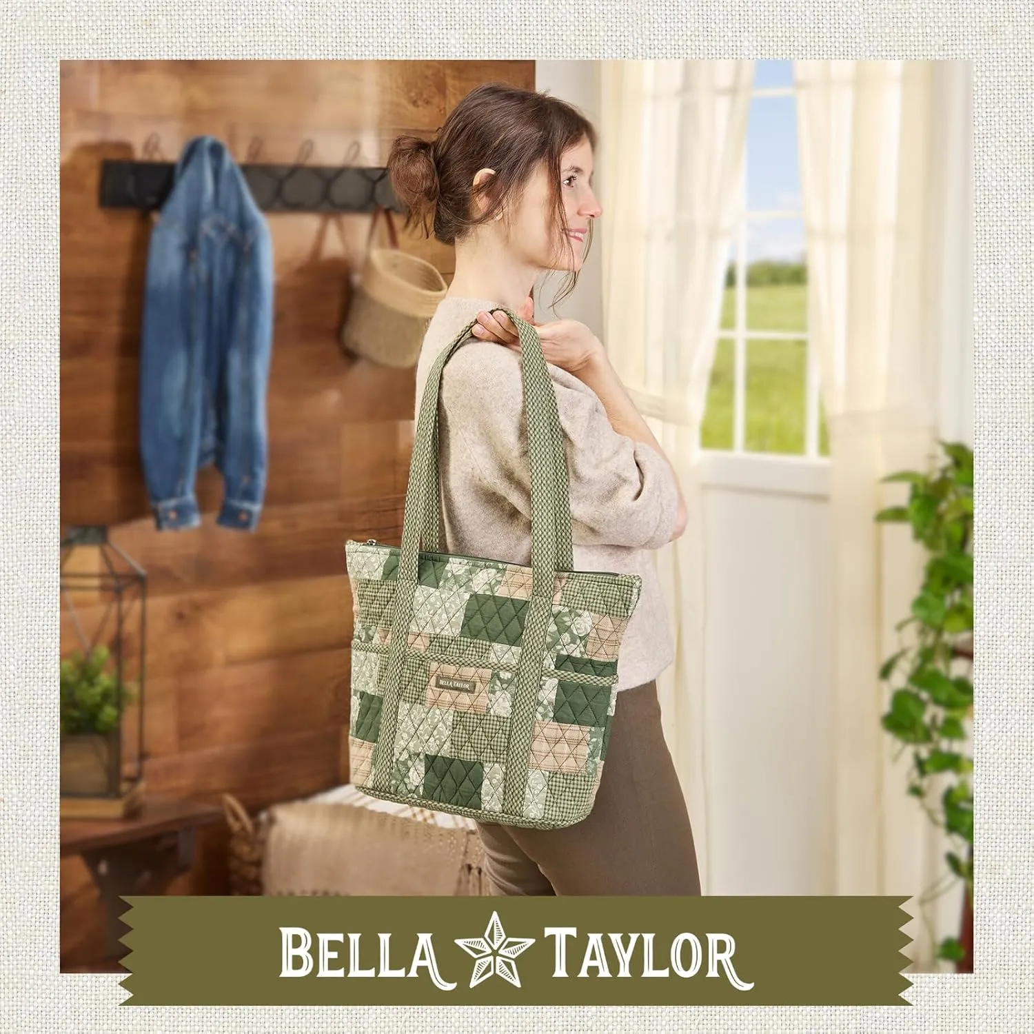 Bella Taylor Stride Tote | Lightweight Quilted Fabric Handbags for Women