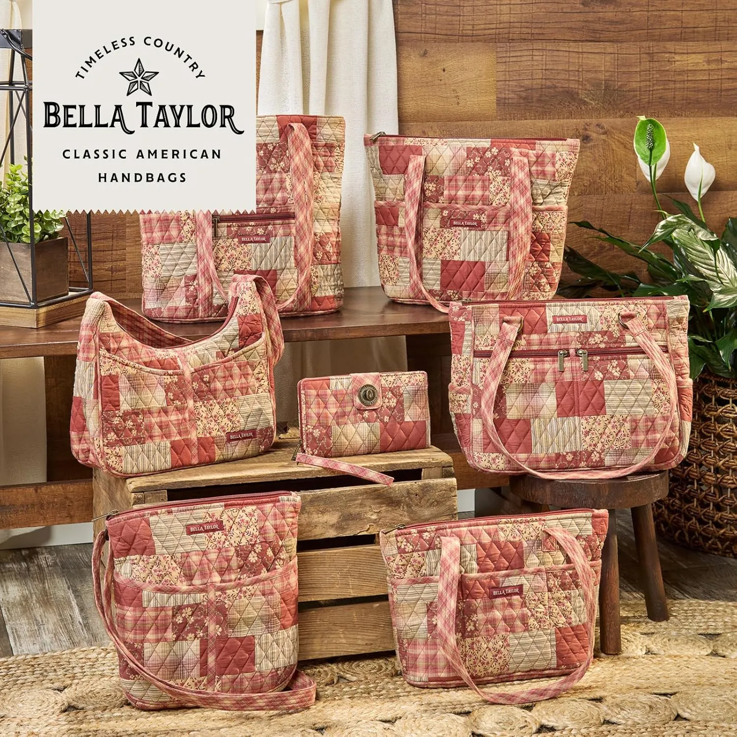Bella Taylor Stride Tote | Lightweight Quilted Fabric Handbags for Women