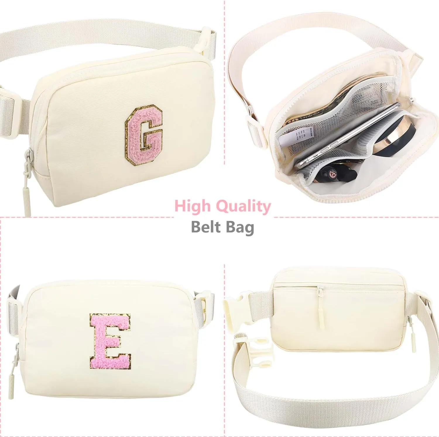 Belt Bag Fanny Pack for Teen Girl Women - Girls Fanny Pack Ages 8-12 Teen Birthday Gifts Small Waist Packs Trendy Kids Fanny Pack M