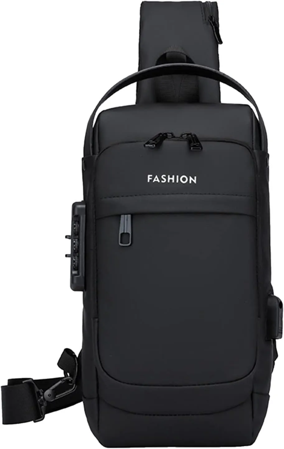 Belt Bag for Travel Walking Running Hiking Men Single Shoulder Bag Chest Bag Password Lock Single Shoulder Linked