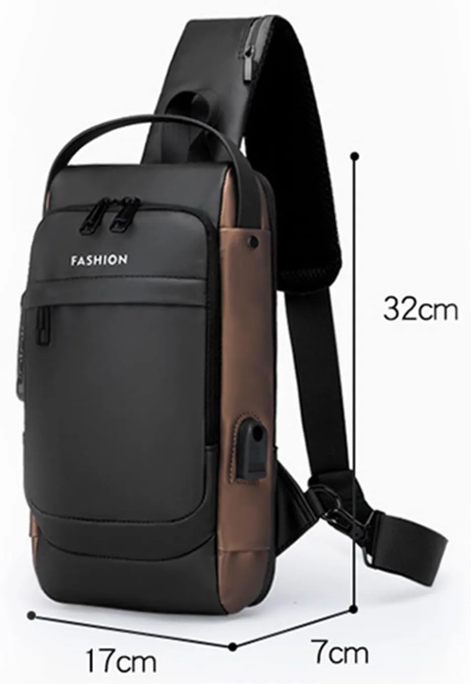 Belt Bag for Travel Walking Running Hiking Men Single Shoulder Bag Chest Bag Password Lock Single Shoulder Linked