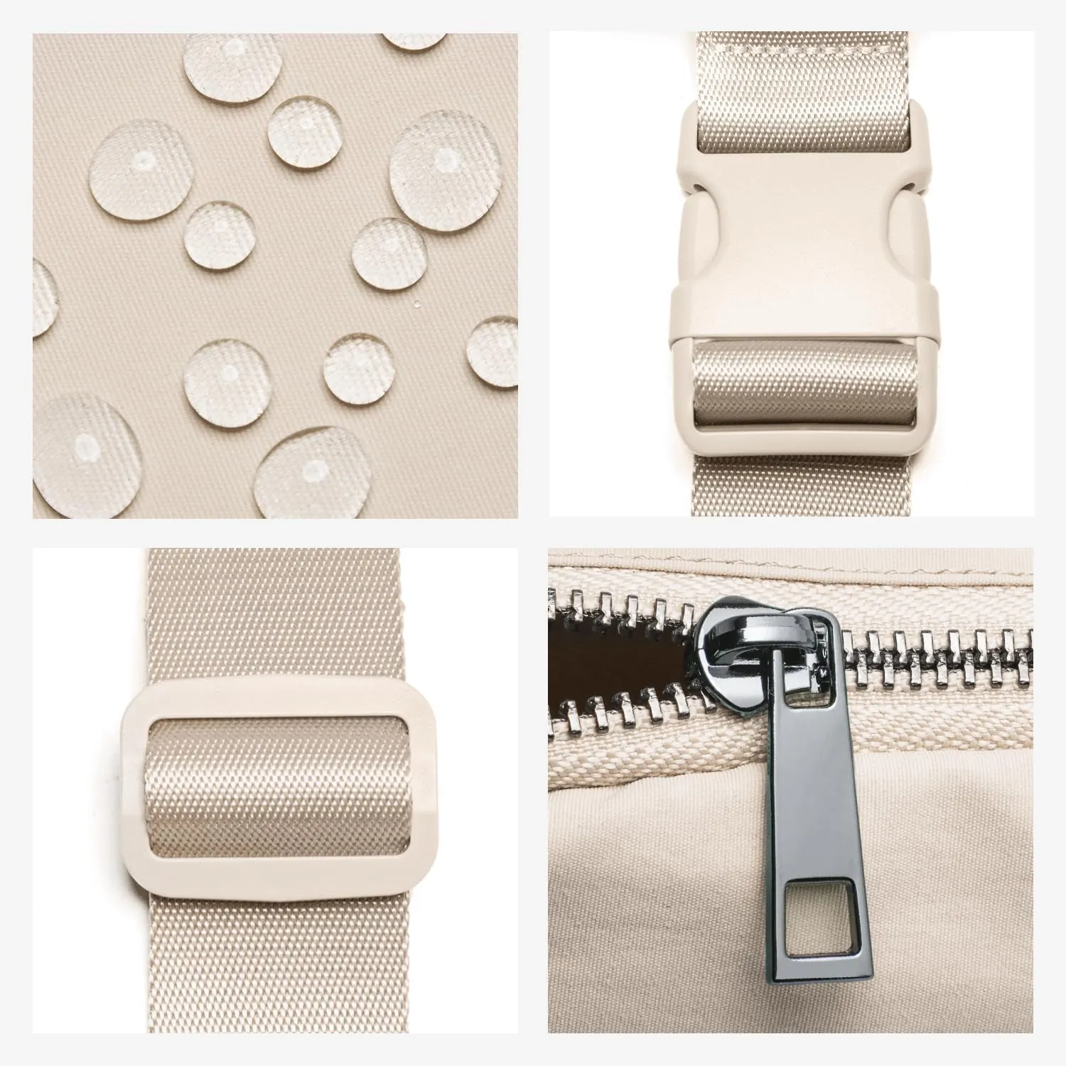 Belt Bag for Women Fanny Pack Crossbody Bags for Women Fashion Waist Packs with Adjustable Strap Gifts for Teen Girls Women Men (Beige)