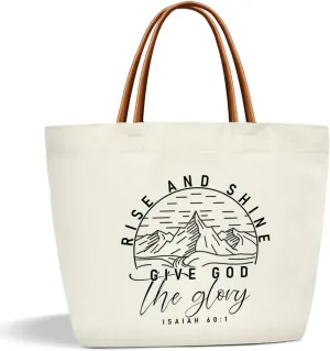 Bible Verse Tote Bags Religion Gifts for Women Christian Canvas Tote Bag Aesthetic Christian Gifts for Women Grocery Beach Bag Shopping Handbag -16
