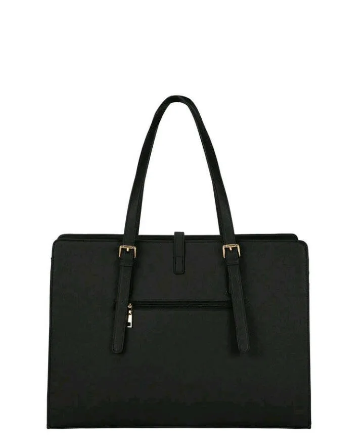 Black Minimalist Large Capacity Tote Bag