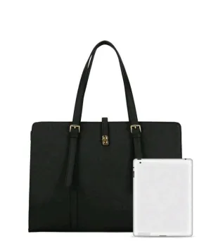 Black Minimalist Large Capacity Tote Bag
