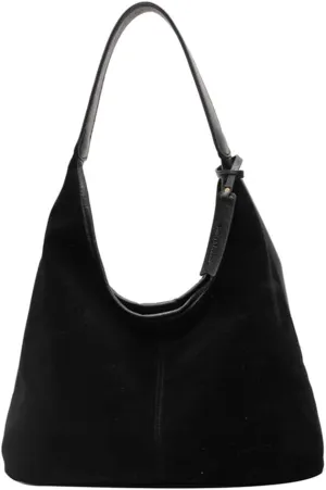Black/Brown Suede Purse Tote Bag for Women 2024 Slouchy Hobo Bag Fall Shoulder Bag Large Work Travel Bag