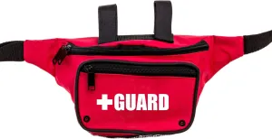 BLARIX Guard Fanny Pack with Drain Holes and Water Bottle Strap (Red)