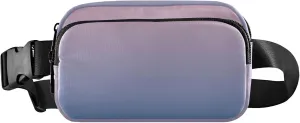 Blush Pink Lapis Lazuli Gradient Womens Fanny Pack Waterproof Large Hip Belt Bag Funny Waist Pouches for Men