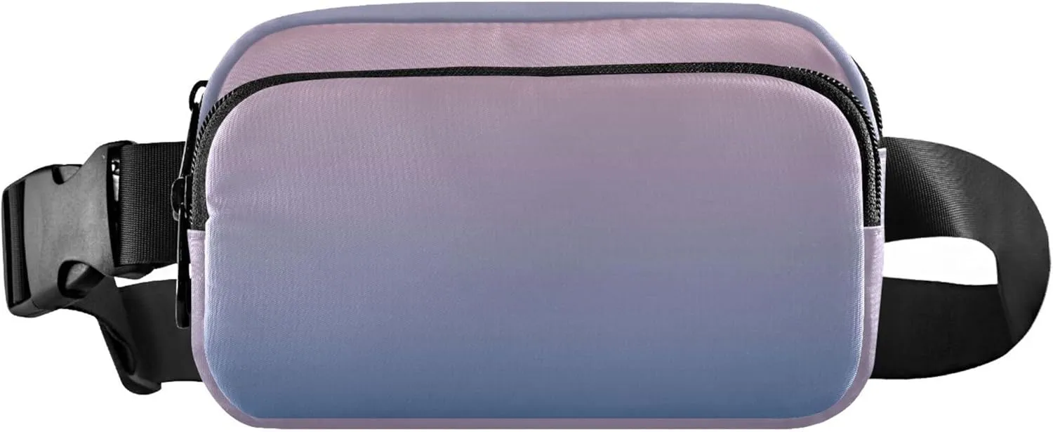 Blush Pink Lapis Lazuli Gradient Womens Fanny Pack Waterproof Large Hip Belt Bag Funny Waist Pouches for Men