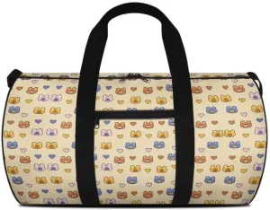 Boatee Bear Duffle Bag for Travel Duffel Bag for Women Cute Luggage Bag Portable Gym Bag Lightweight Handle Bag Casual Weekender Bag with Zipper Foldie Travel Bag Expandable Holdall Purse Yellow
