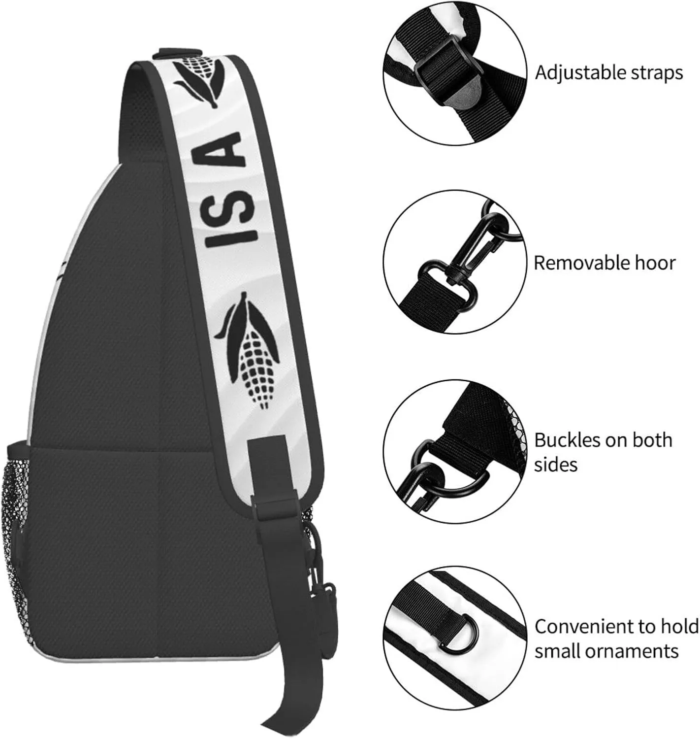 Bourbon Is A Vegetable 51% Corn By Law Crossbody Backpack For Men Women Sling Shoulder Dachshunds Dog Chest Bag Lightweight One Strap Multipurpose Travel Hiking Daypack